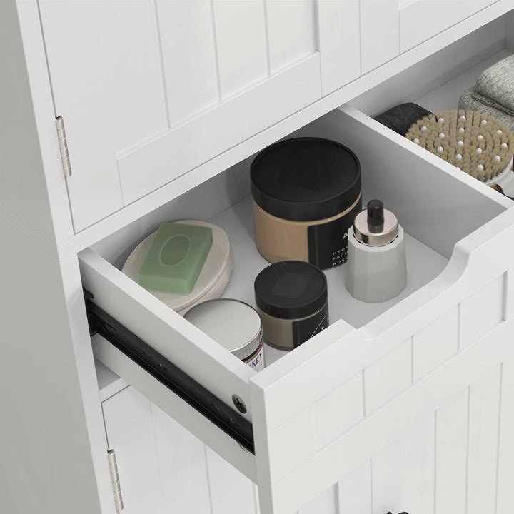 Tall Bathroom Cabinet, Freestanding Bathroom Storage Cabinet with Draw
