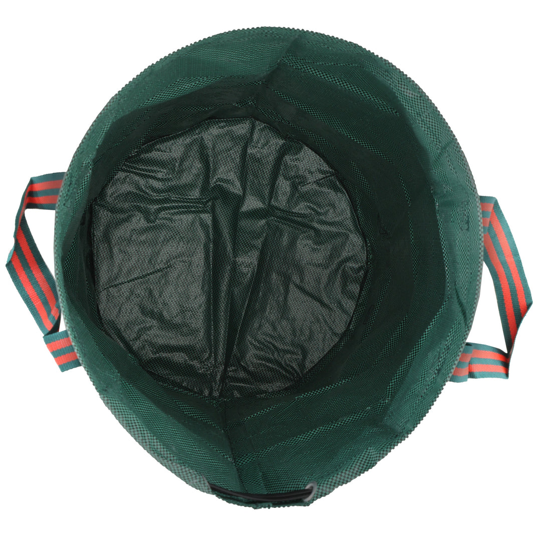 Garden Waste Bags, 272L x 3 Heavy Duty Garden Bags, Foldable and Reusable Waste Sacks with Handles for Loading Leaf, Trash, Debris, Green