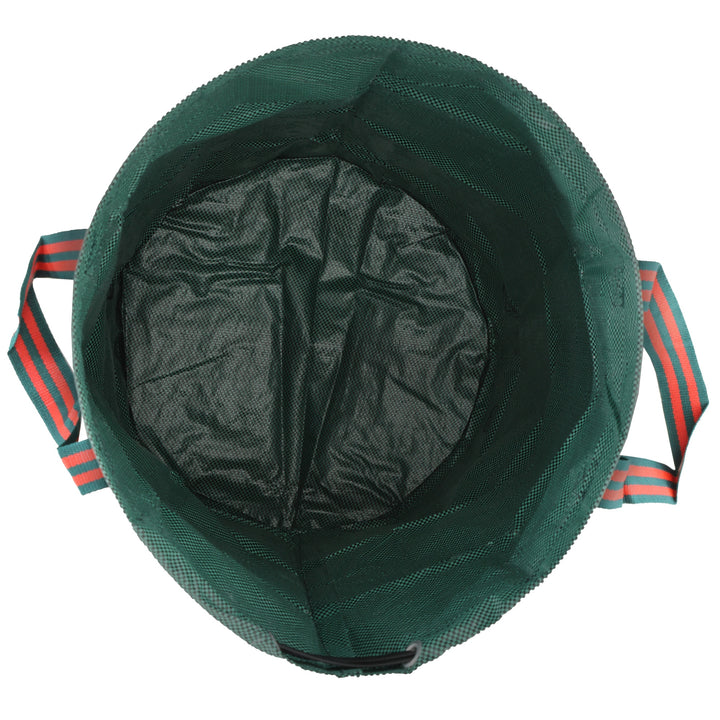 Garden Waste Bags, 272L x 3 Heavy Duty Garden Bags, Foldable and Reusable Waste Sacks with Handles for Loading Leaf, Trash, Debris, Green