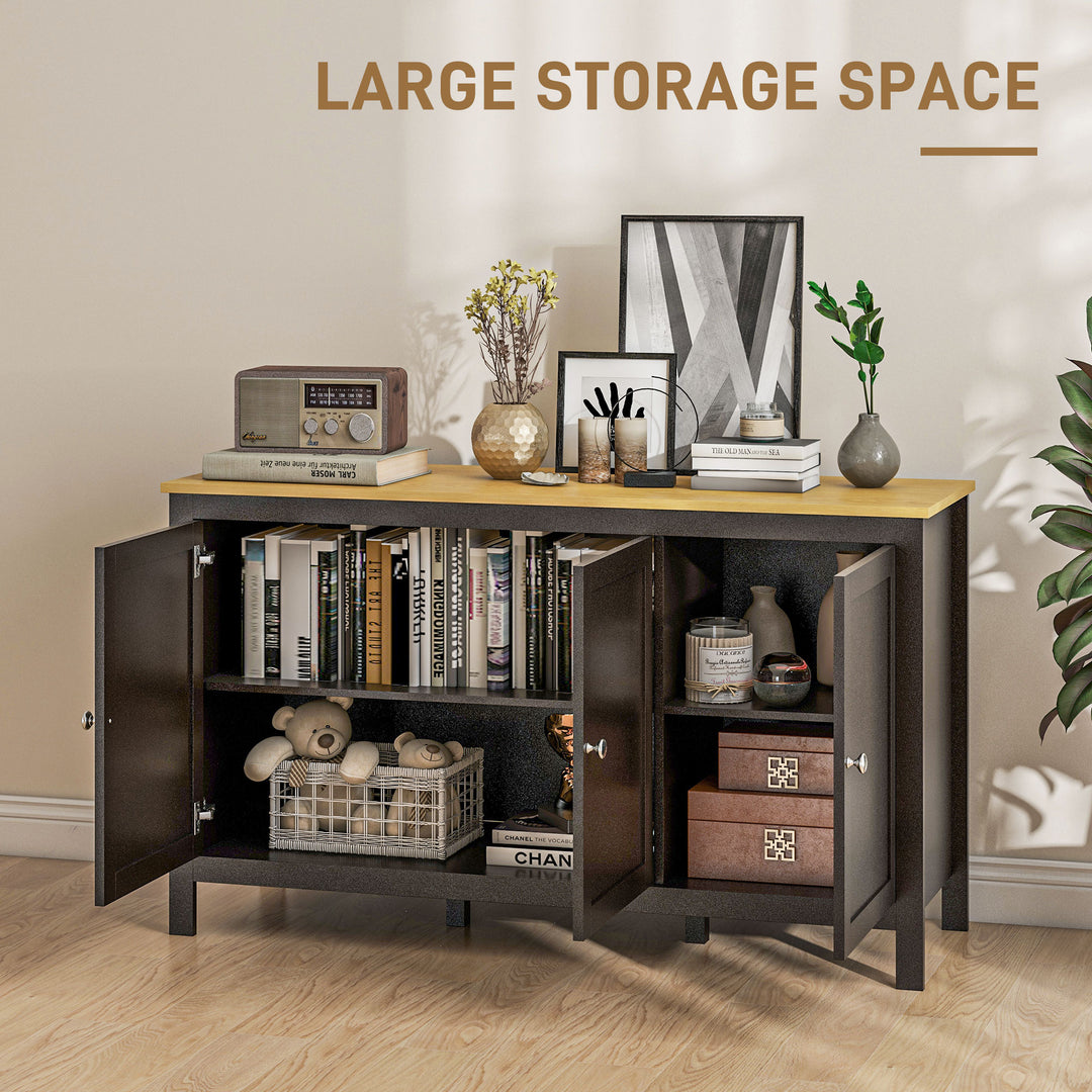 Sideboard, Buffet Cabinet with Doors and Adjustable Shelves for Living