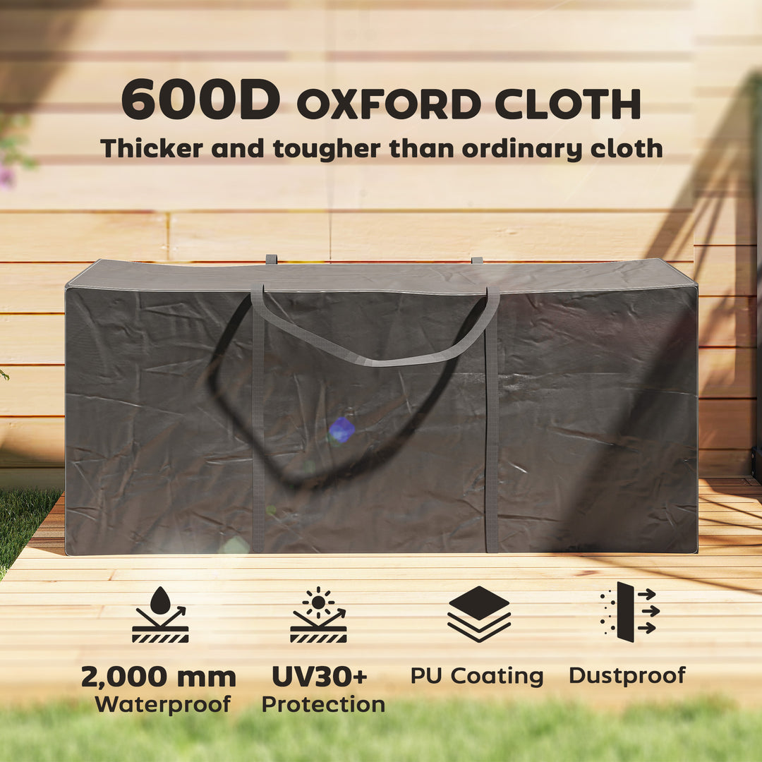 720 L Waterproof Garden Cushion Storage Bag - Black
