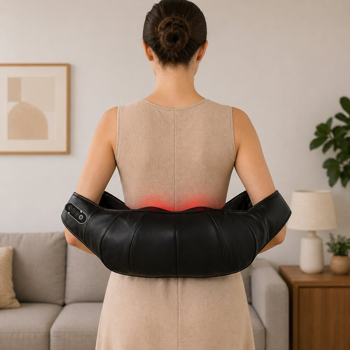 Neck and Shoulder Massager with Heat, Deep Tissue Shiatsu 3D Kneading 