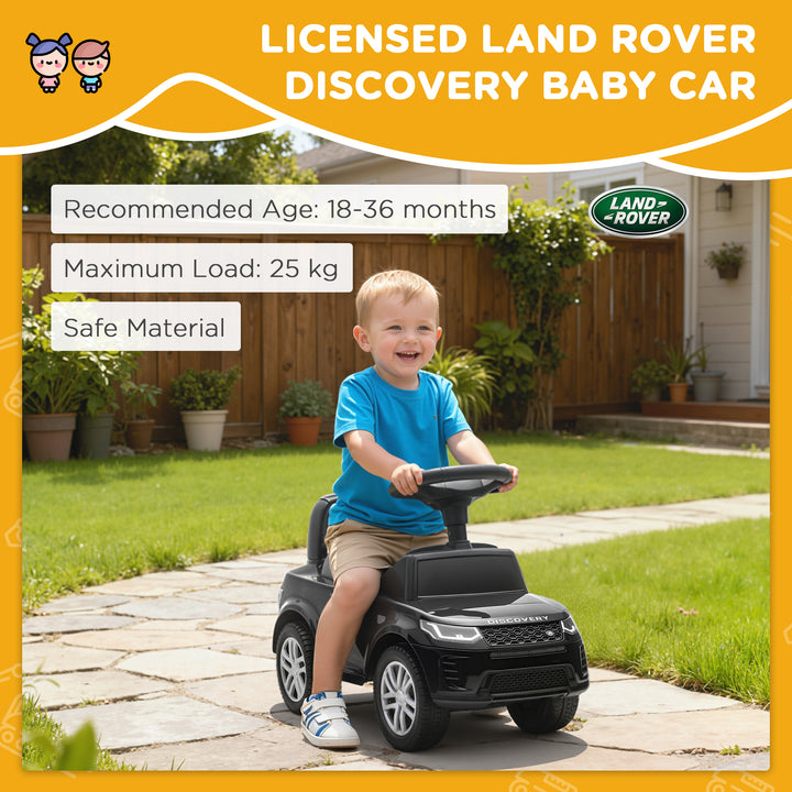 MCL Land Rover Licensed Toddler Ride on Car with Horn, Engine Sounds, Under-Seat Storage, for 18-36 Months, Black