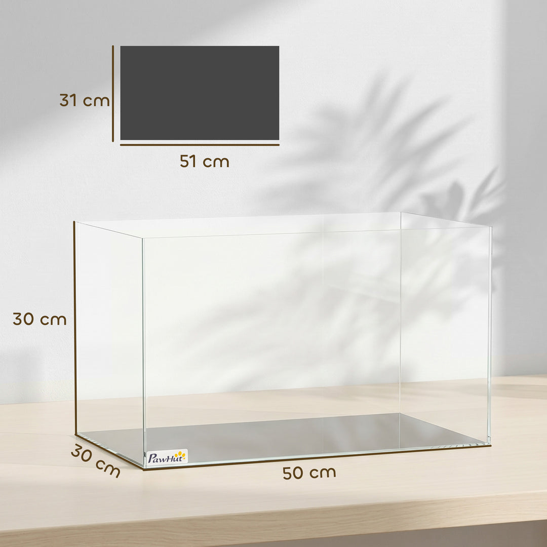 Fish Tank Bare Glass for DIY Glass Aquarium with Protective Base Mat 4