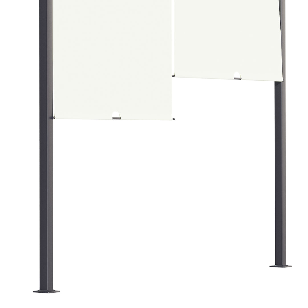 3 x 4m Outdoor Garden Pergola - Cream White