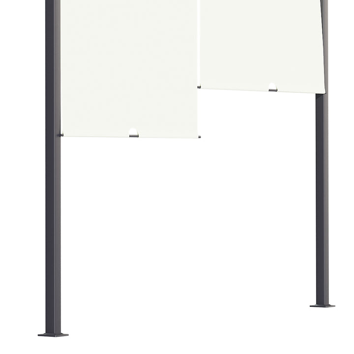 3 x 4m Outdoor Garden Pergola - Cream White
