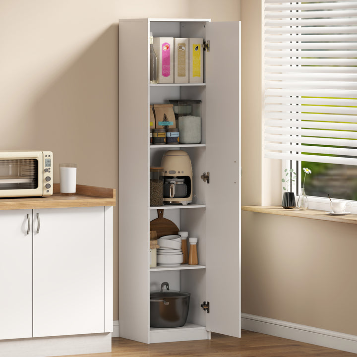 180cm Tall Kitchen Cupboard, Freestanding 5-Tier Pantry Storage Cabine
