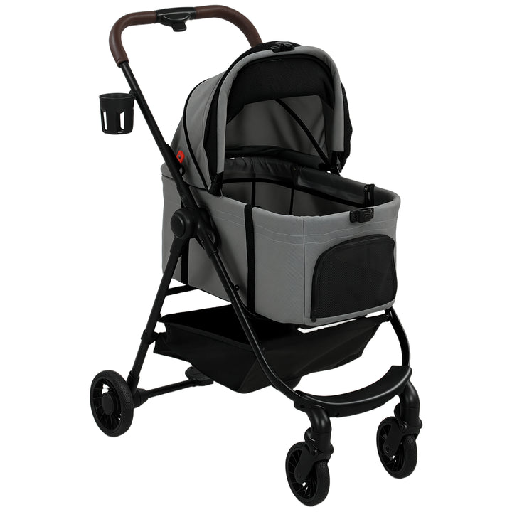 Dog Stroller, 3 in 1 Foldable Pet Stroller for Small Puppy Cat with De