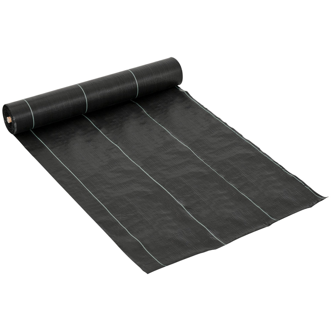 Outsunny Weed Control Fabric, 2x50m, Premium Gardener's Landscape Mat, Durable, Heavy