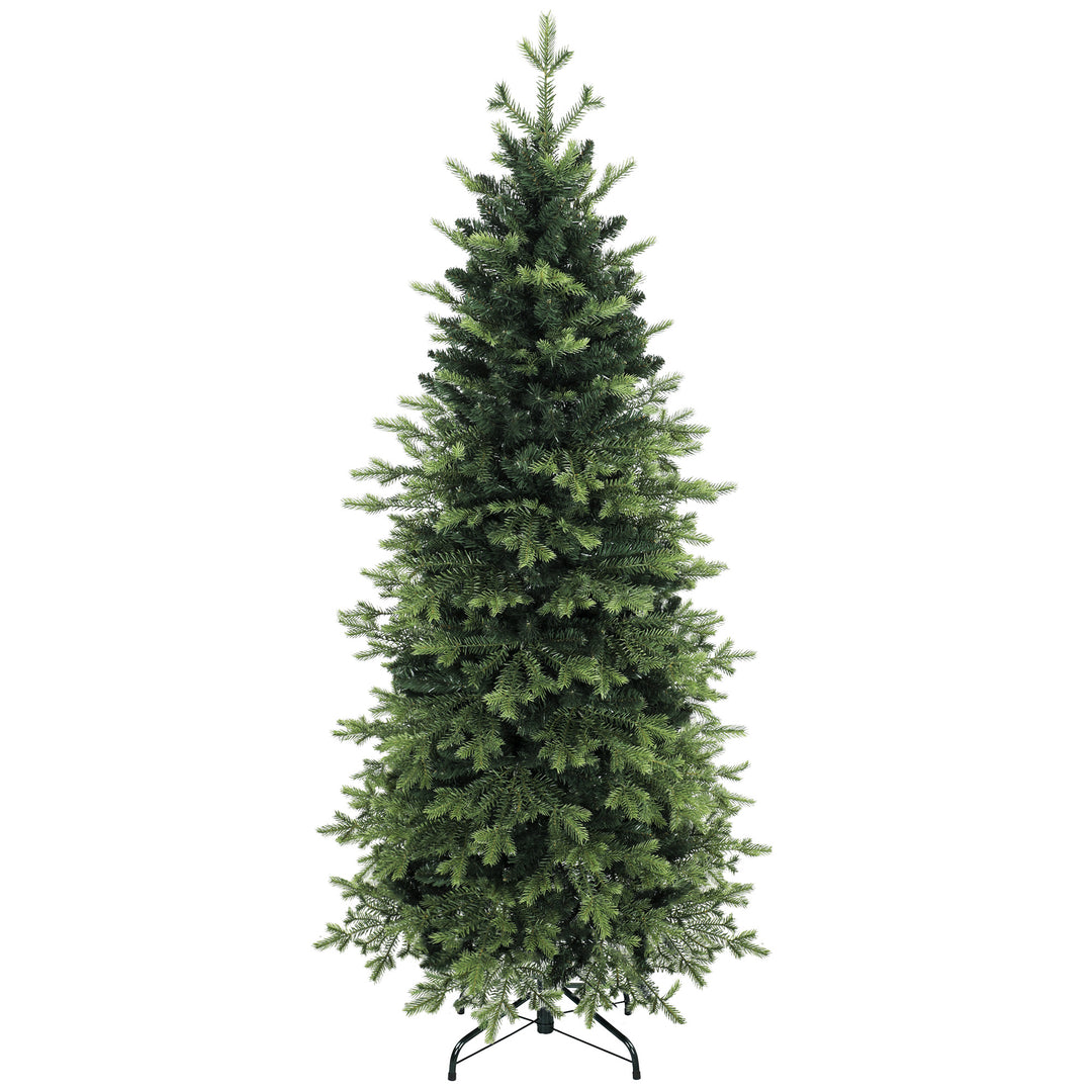 Geneva Fir Hinged Xmas Tree, 7ft/210cm Artificial Christmas Tree with