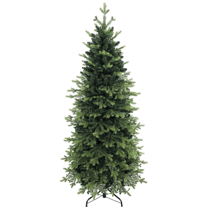 Geneva Fir Hinged Xmas Tree, 7ft/210cm Artificial Christmas Tree with