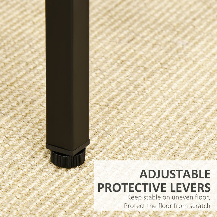 MCL 5-Piece Breakfast Bar Table and Stools Set, Kitchen Bar Table Set with High Table and 4 Stools, Space Saving Compact Dining Furniture for Small Spaces, Rustic Brown