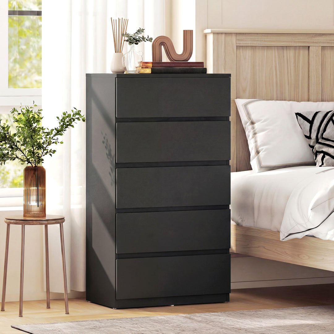 Chest of Drawers, 5-Drawer Storage Cabinets, Modern Dresser, Storage D