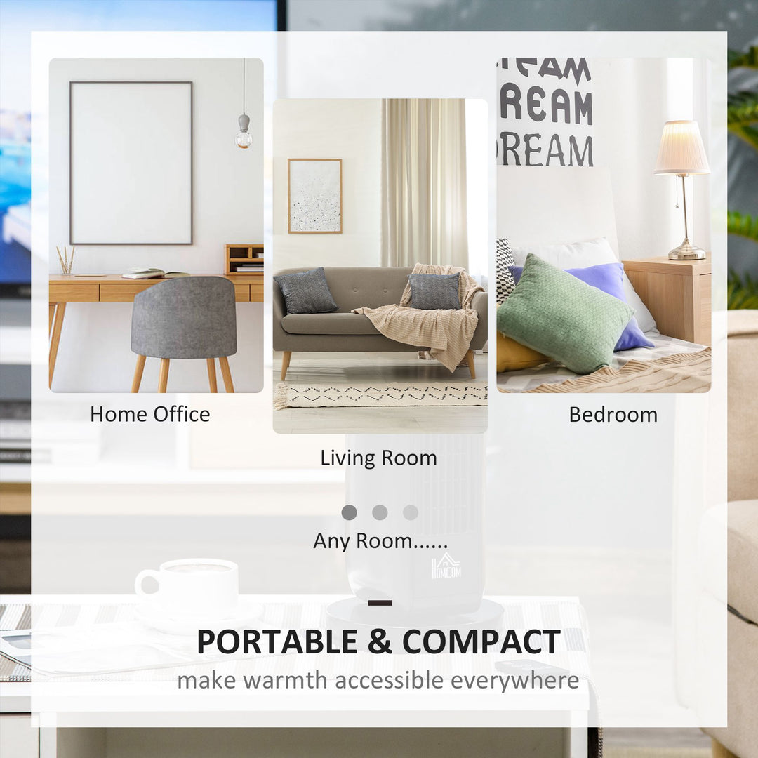 MCL 2000W Electric Heater, PTC Ceramic Portable Fan Heater with Overheating & Tip-Over Protection, 8H Timer, 45° Oscillating Heater for Home, Office, Study, Bedroom