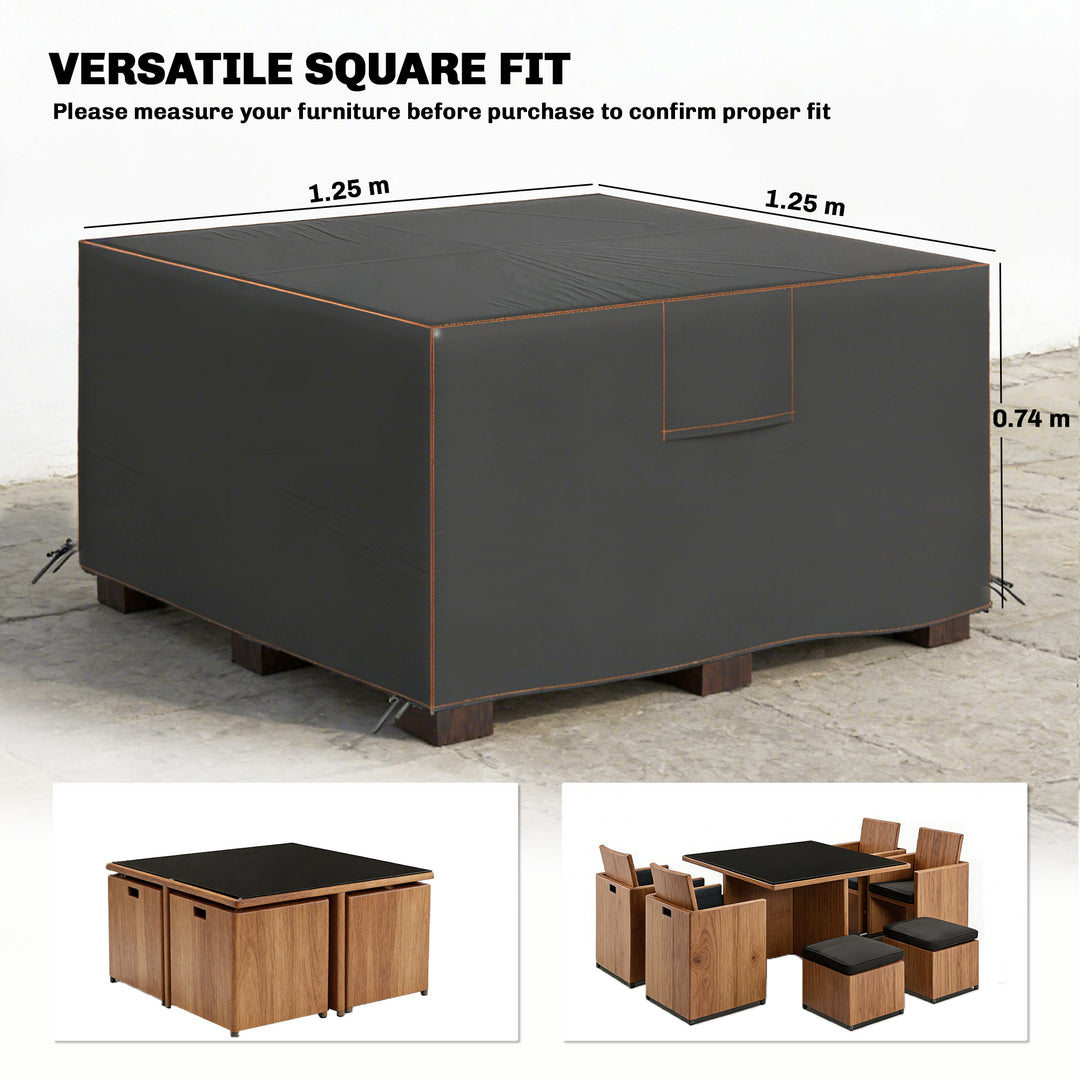 Garden Furniture Cover, Waterproof Patio Furniture Cover with Air Vent