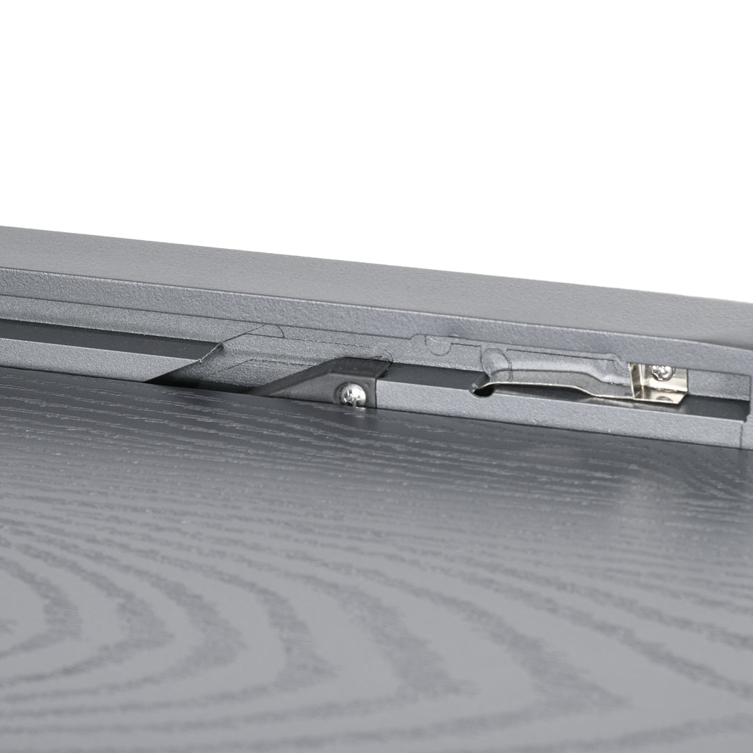 Aluminium and Steel Expanding Six-Seater Garden Table - Grey