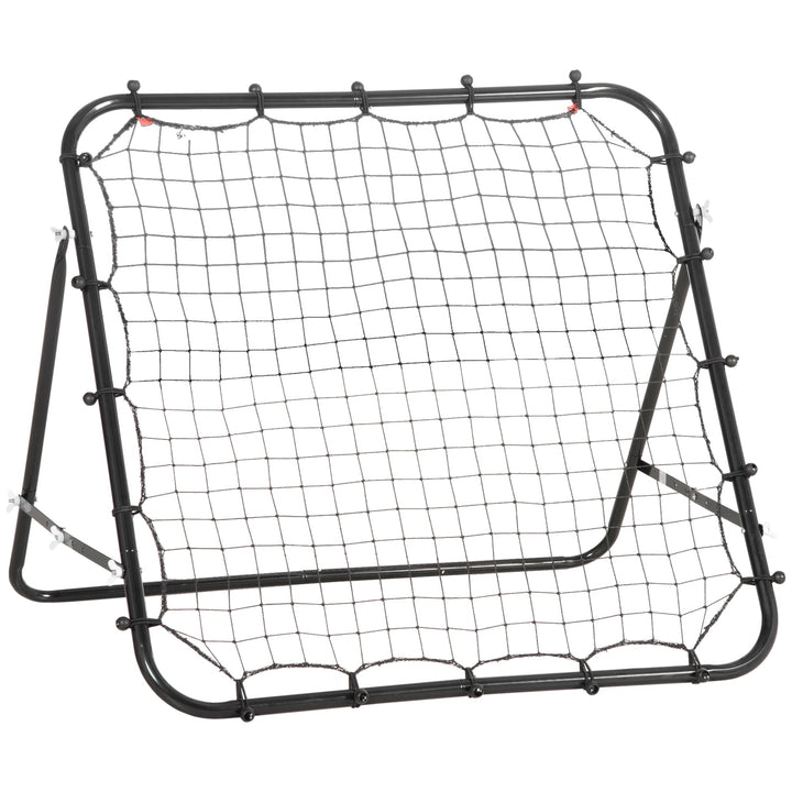 MCL Rebounder Net, Practise Kickback Goal, for Teens, Adults Training - Black
