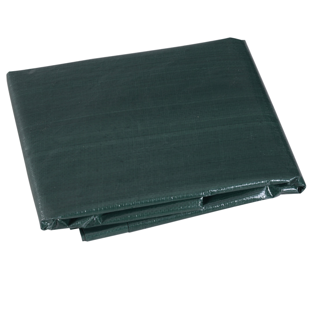 Patio 3 Seater Swing Chair Bench Cover Outdoor Garden Furniture Rain Protection Cover Protector Waterproof Anti-UV, 215L x 155W x 150Hcm, Dark Green