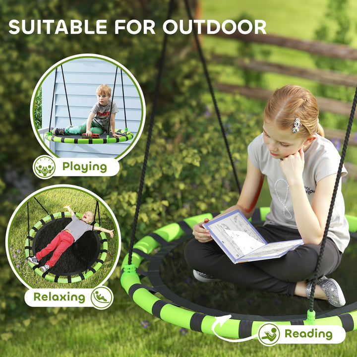 100cm Diameter Kid Nest Swing Seat with Height Adjustable Ropes for - view 6