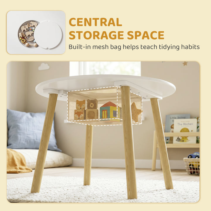 Kids Table and Chairs Set with Storage Bag Toddler Table and Chairs Se