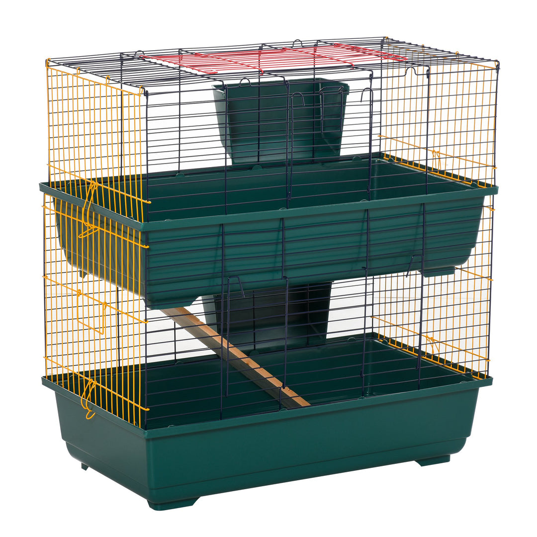 MCL 2-Story Large Small Animal Cage w/ Accessories for Chinchillas Puppy Guinea Pig