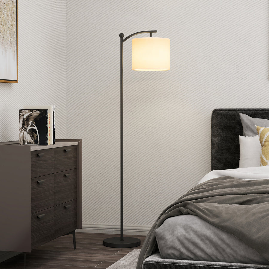 LED Floor Lamp, Stepless Dimmable Reading Standing Lamp with Magnetic Remote Control and 11 Colours Temperature & 11 Brightness Levels, 60 Min Timer for Living Room, Bedroom, Office, Black