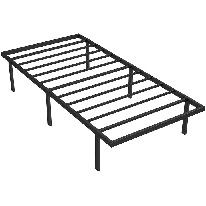 3ft Single Bed Frame with Underbed Storage, Metal Platform Bed Frame w