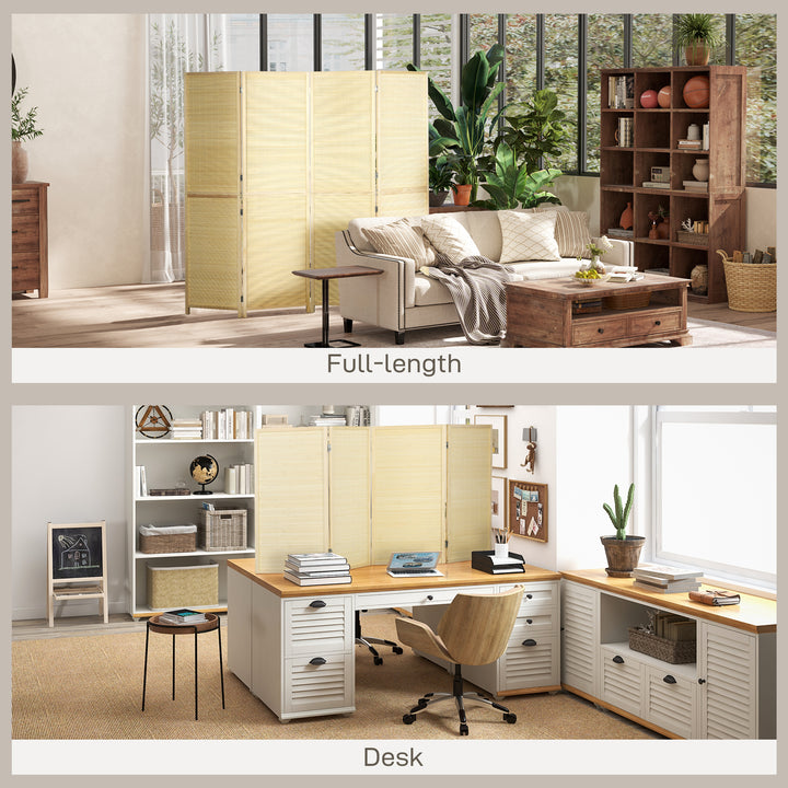 Room Divider, Freestanding Privacy Screen, 4 Panel Folding, 180 x 180c