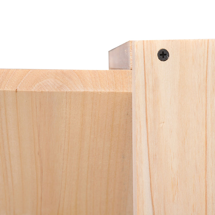 MCL Wooden Wine Rack for 24 Bottle Square Tabletop Storage Holder Stand