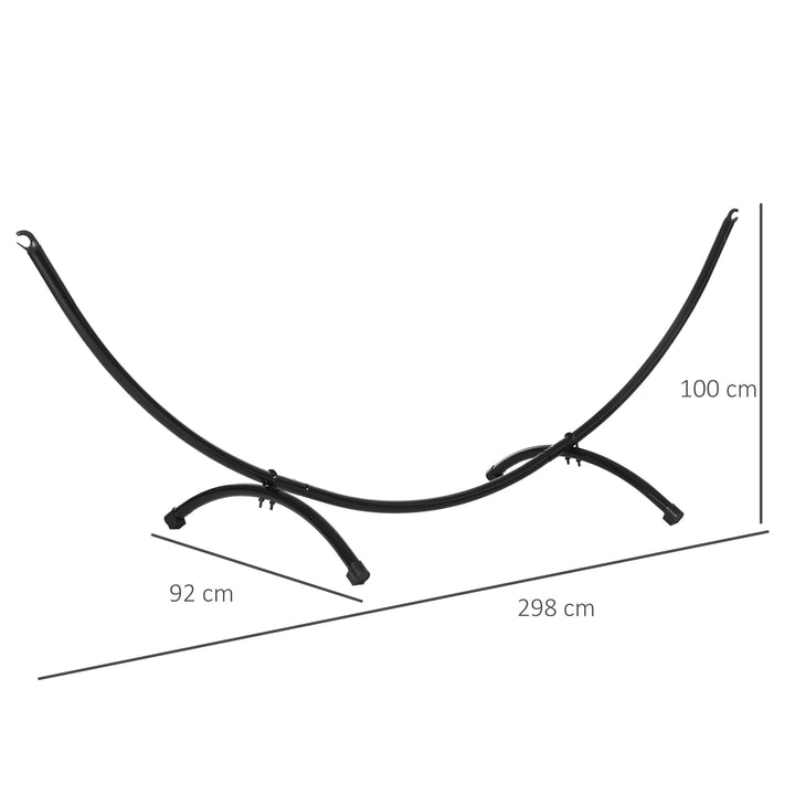 3(m) Universal Hammock Stand Metal Frame Garden Camping Picnic Outdoor Patio Replacement – Stand Only