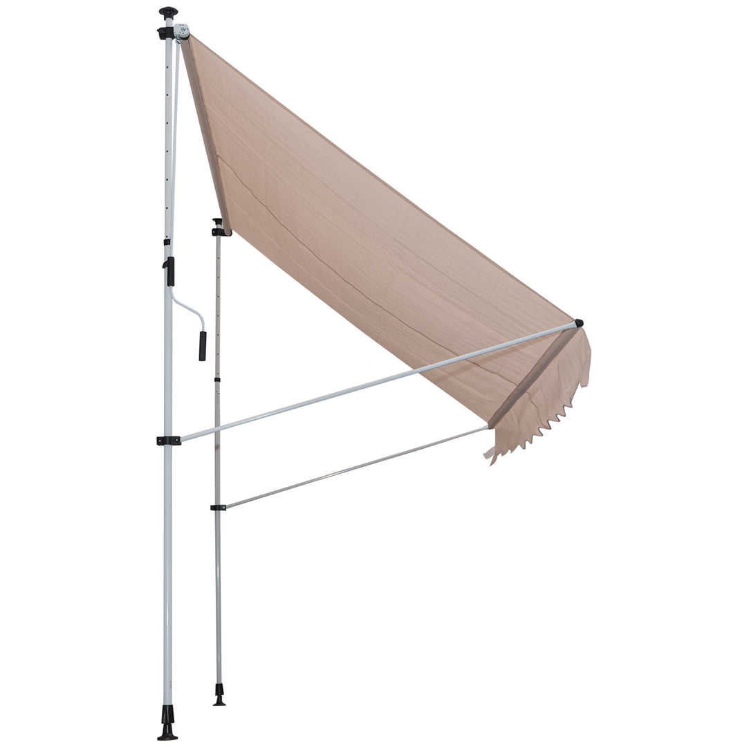 MCL 2x1.5m  Adjustable Outdoor Aluminium Frame Awning Beige