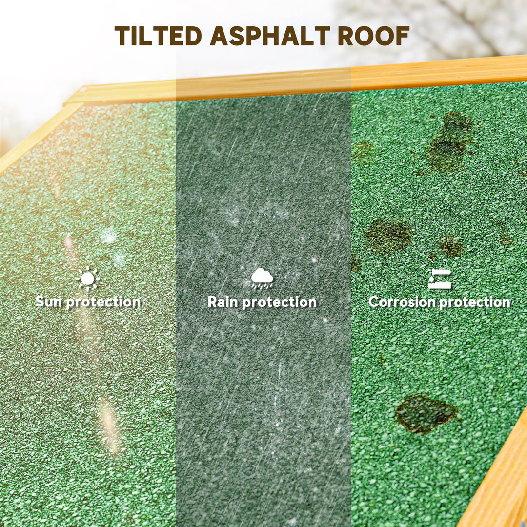 MCL Garden Shed Wood Outdoor Garden Tool Storage Unit with 3 Detachable Shelves, 77 x 54.2 x 179cm,  Brown