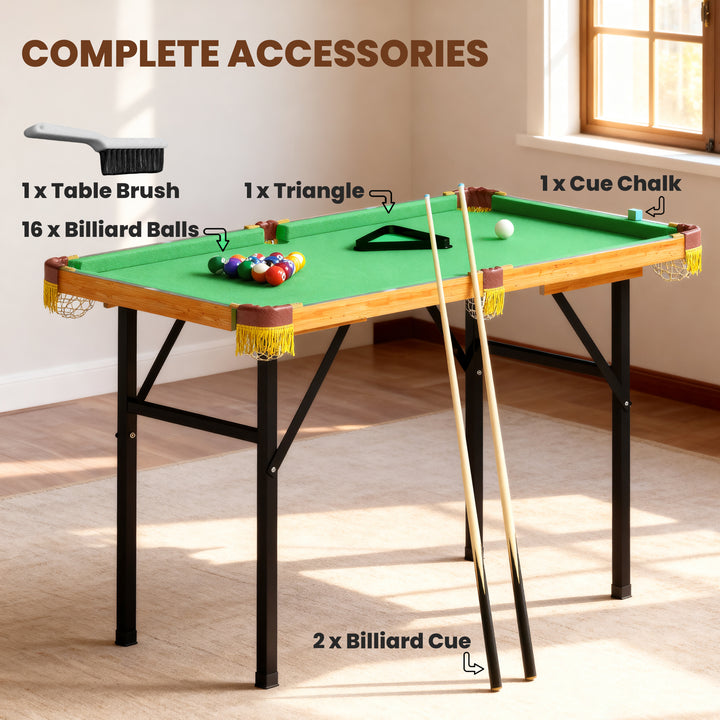 MCL 4FT Mini Folding Pool Billiards Table