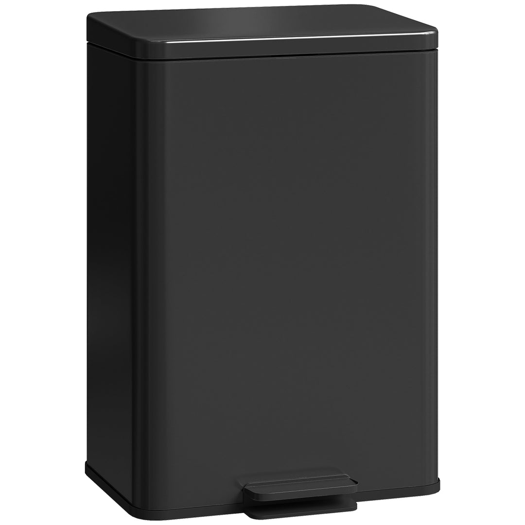 20L Kitchen Bin with Soft-Close Lid and Stay-Open Function, Stainless 
