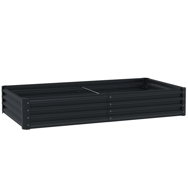 180 x 90cm Galvanised Steel Open Planter - 84H-211V00CG