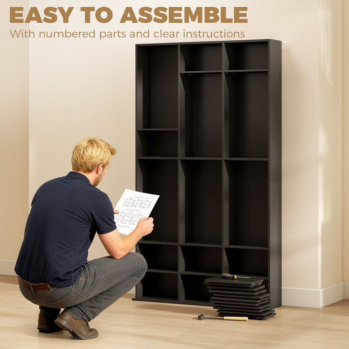 835 CD/500 DVD Storage Unit, Blu-ray Media Storage Shelf with 27 Compa