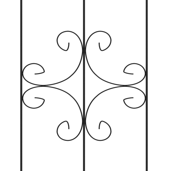 Set of Two Spiral Anchor Garden Trellis Panels