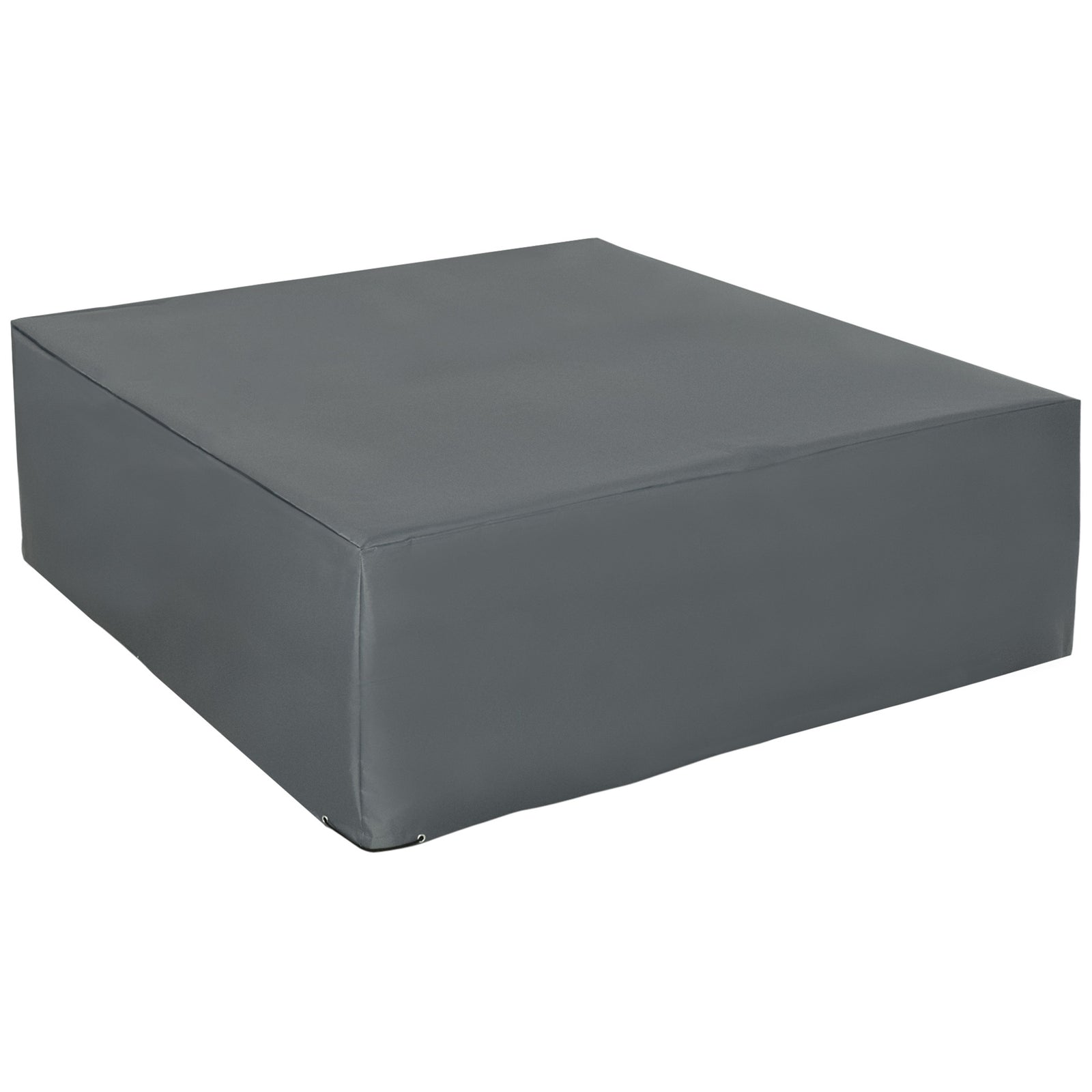 205x192cm Outdoor Garden Rattan Furniture Protective Cover Water UV Resistant Grey