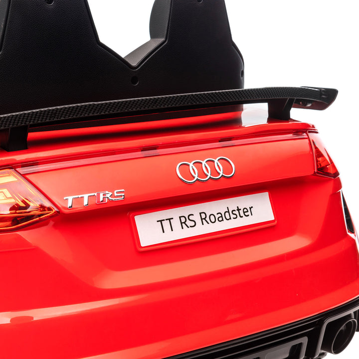 MCL Kids Licensed Audi TT Ride-On Car 12V Battery w/ Remote Suspension Headlights and MP3 Player 3km/h Red
