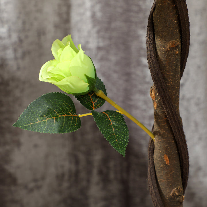 Set of Two Faux Rose Trees - Green