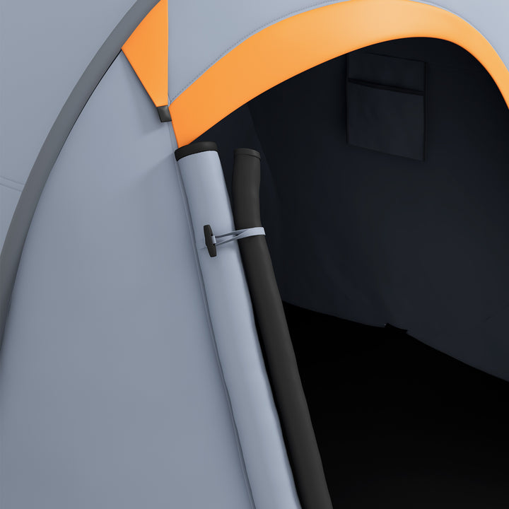 Two-Man Pop-Up Dome Tent, with Accessories - Grey