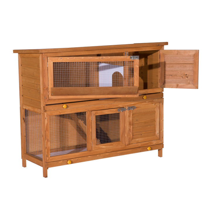 48-Inch Antifungal Fir Board Guinea Pigs Hutches Sauce Yellow