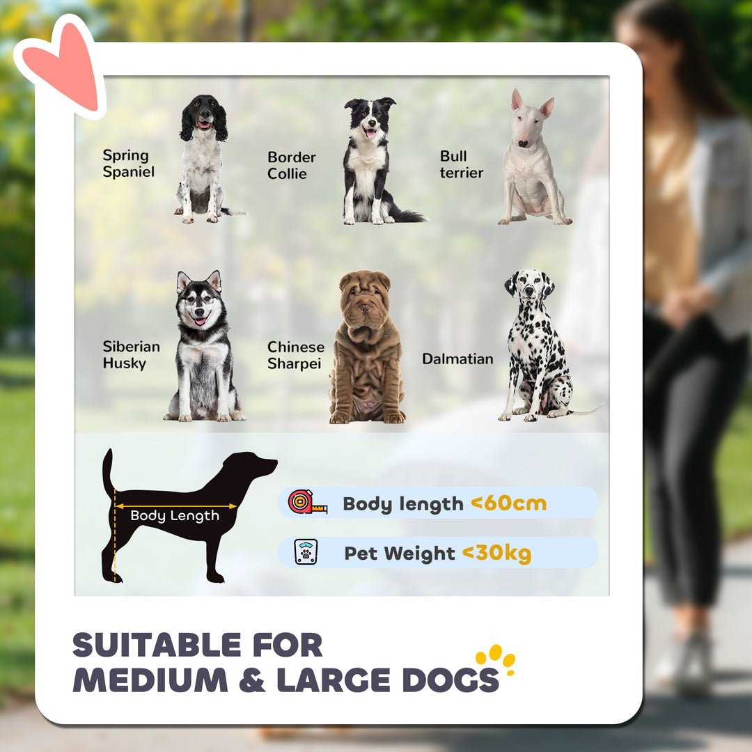 Foldable Pet Stroller, with Universal Wheels, Shock Absorber, for Medium and Large Dogs - Grey