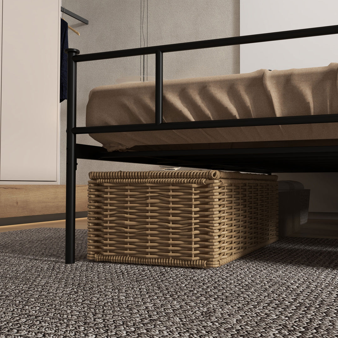 MCL King Size Bed Frame, 5ft4 Metal Bed Base with Headboard and Footboard, 31cm Underneath Storage Space for Bedroom