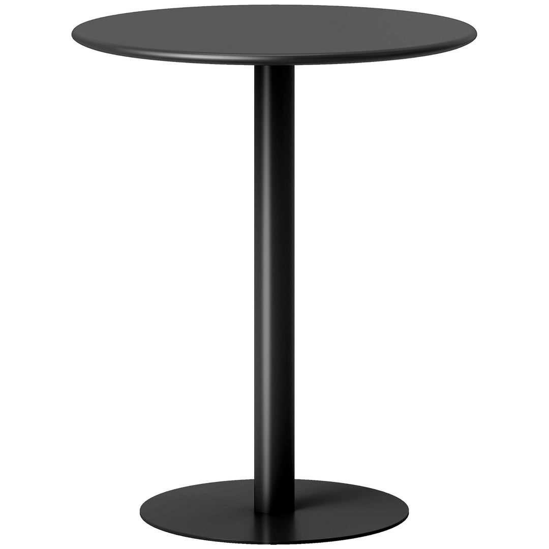 Dining Table, Round Kitchen Table with Steel Base for Living Room, Dining Room, 60 x 60 x 72cm