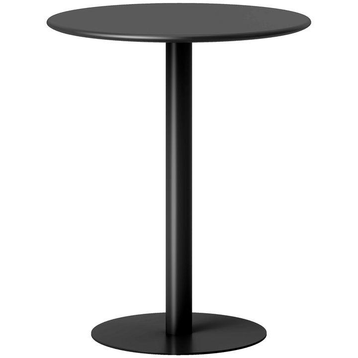 Dining Table, Round Kitchen Table with Steel Base for Living Room, Dining Room, 60 x 60 x 72cm