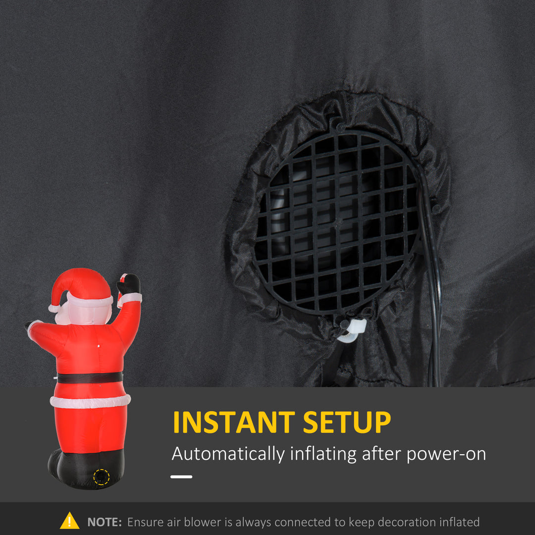 MCL Inflatable Christmas Santa Claus Air Blown Decoration Yard