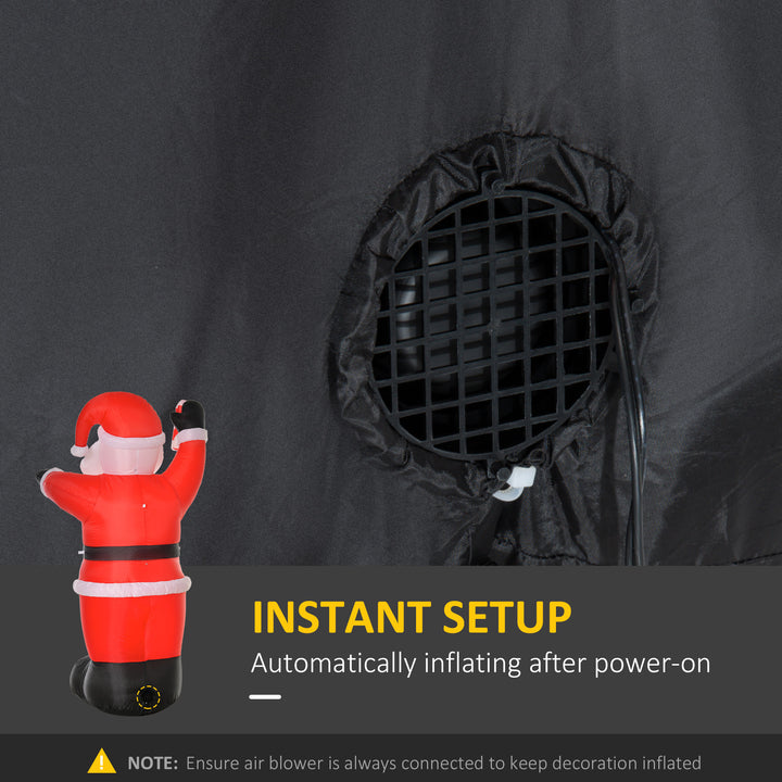 MCL Inflatable Christmas Santa Claus Air Blown Decoration Yard