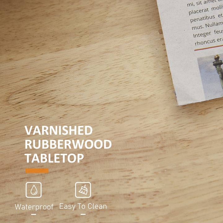 MCL Kitchen Island on Wheels, Mobile Storage Trolley, Rolling Kitchen Cart with Rubber Wood Top, 2-Door Cabinets, 2 Drawers, Adjustable Shelf, 3-Tier Spice Rack, Drawers