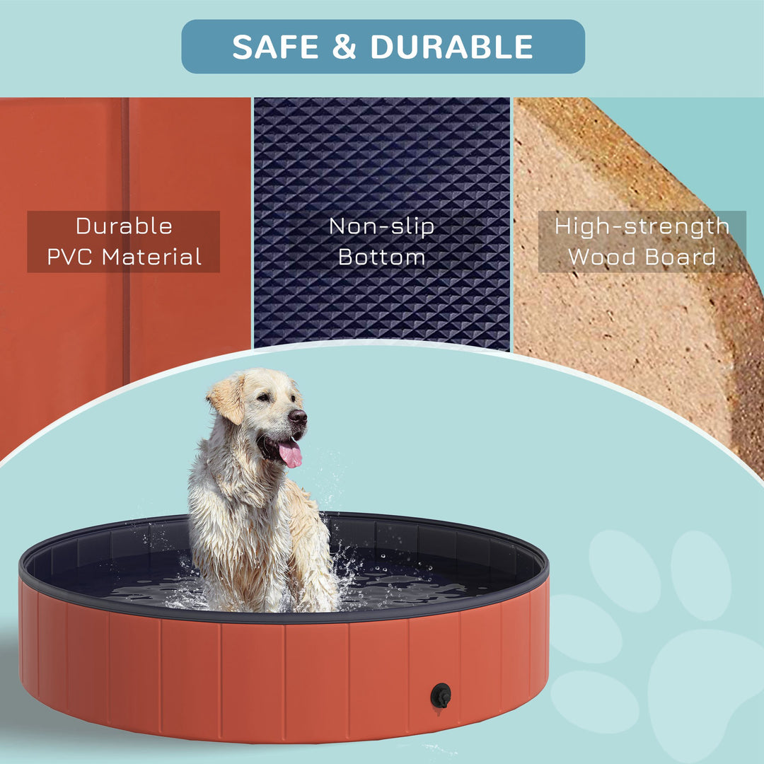 Pawhut Φ140 x 30H cm Pet Swimming Pool